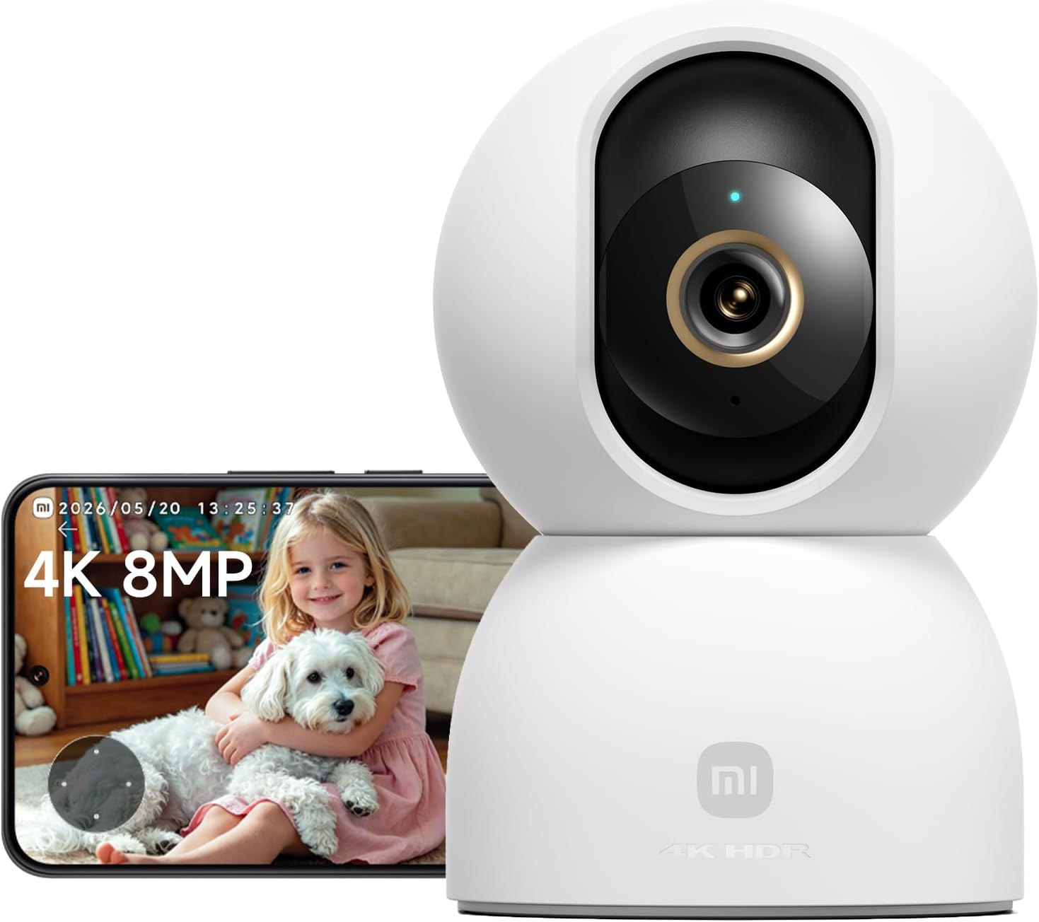 Xiaomi 360° Panorama Überwachungskamera mit Zwei-Wege-Kommunikation, Infrarot-Nachtsicht und Dualband-WLAN – Einrichtung auf dem Smartphone