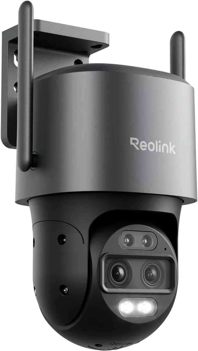 Beste Reolink Kamera für den Außenbereich 2026 – Reolink TrackMix WiFi mit 4K Dual-Objektiv, Auto-Tracking-Zoom und Farb-Nachtsicht für die Außenüberwachung am Einfamilienhaus