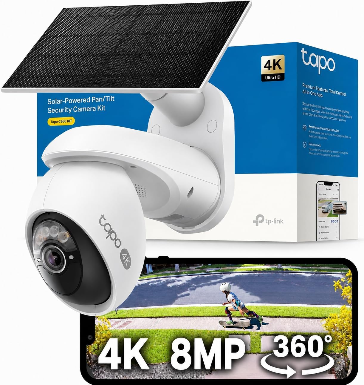 Tapo C660 KIT: kabellose Außenkamera mit Solarpanel