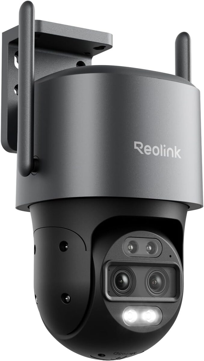 Beste Reolink Kamera für den Außenbereich 2026 – Reolink TrackMix WiFi mit 4K Dual-Objektiv, Auto-Tracking-Zoom und Farb-Nachtsicht für die Außenüberwachung am Einfamilienhaus