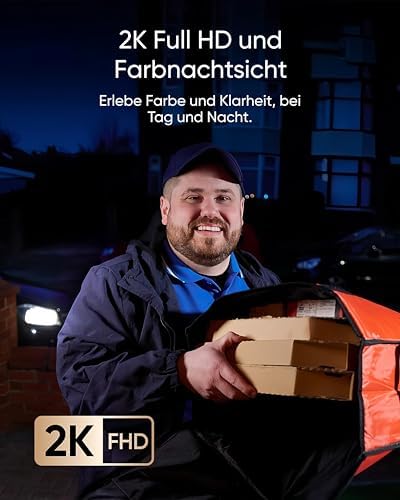 Eufy E340 Doppelkamera – oben 2K Weitwinkel für Personen, unten HD-Kamera für Pakete am Boden