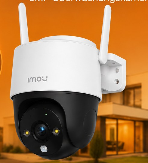 Imou Cruiser 2 WLAN-Überwachungskamera mit 3 MP, Schwenk-Neige-Kopf, zwei Antennen und Farbnachtsicht-Scheinwerfern