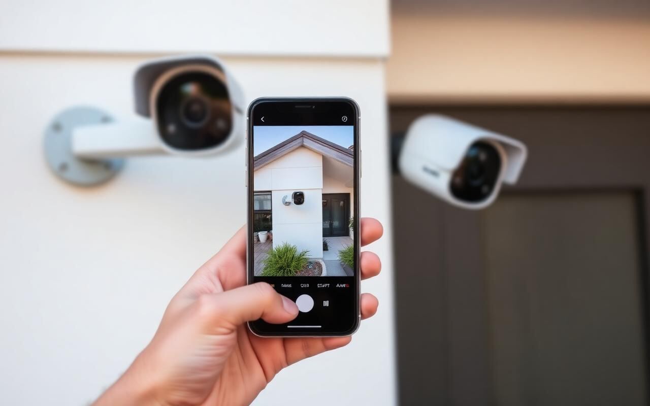 Reolink WLAN Überwachungskamera wird über die Reolink App auf dem Smartphone eingerichtet