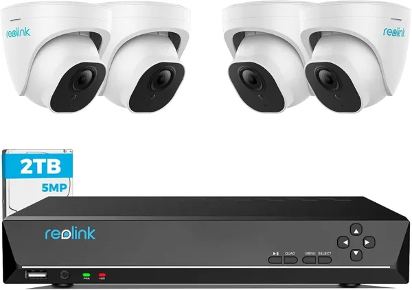 Reolink RLK8-520D4-5MP Dome-Set