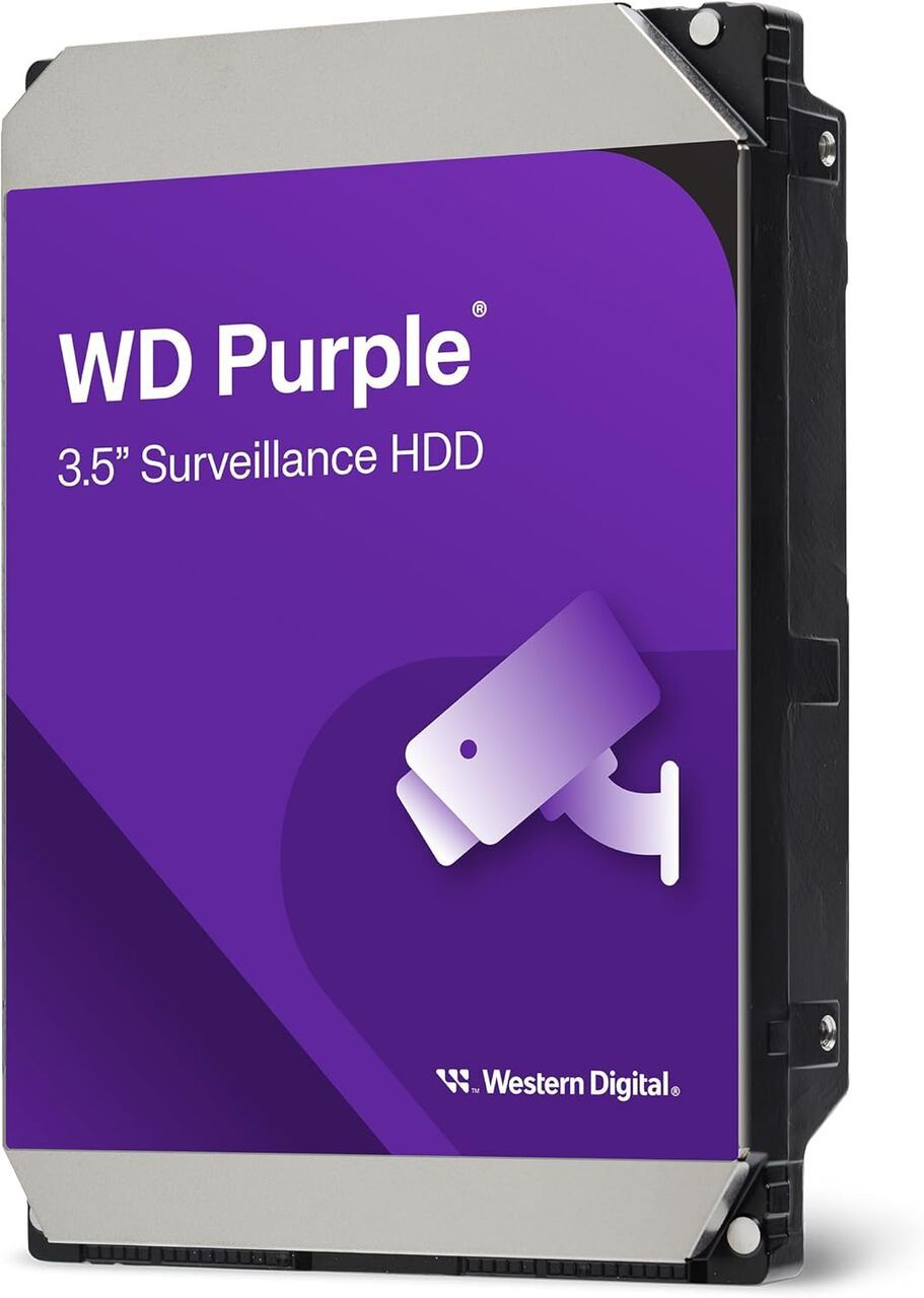 Western Digital WD Purple 3,5 Zoll Surveillance HDD Festplatte für 24/7 Videoüberwachung mit NVR und DVR